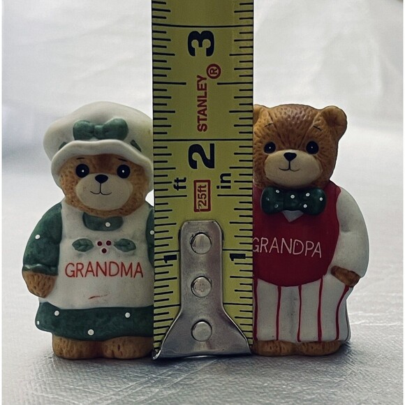 Enesco 1984 Lucy & Me Grandma & Grandpa Teddy Bears Christmas Edition VTG - Picture 3 of 9